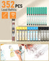 Nicpro Blocky Gear Metal Mechanical Pencil Set, 40PCS Art Drafting Pencil, 0.5, 0.7, 0.9 & 2mm Lead with 352PCS Refills