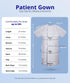 2XL Utopia Care Unisex Hospital Gowns, Patient Gowns with Back Tie for Men and Women, Comfortably Fits Sizes up