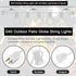 50Ft G40 25 Bulbs(5 Commercial SUNSGNE Globe String Lights with Clear Edison Spare), White String Lights Outdoor Patio