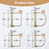 XOOL 22PCS Zinc-Plated Heavy Duty Safety Pins, Shaft Locking Pin for Trailer Coupler and Premium Carbon Steel