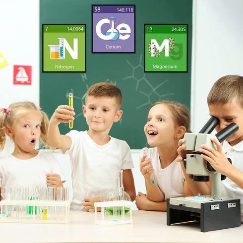 Zonon 10 Set Pcs Science Bulletin Board Scientist Posters Classroom Decoration Banner Classroom Wall Decoration