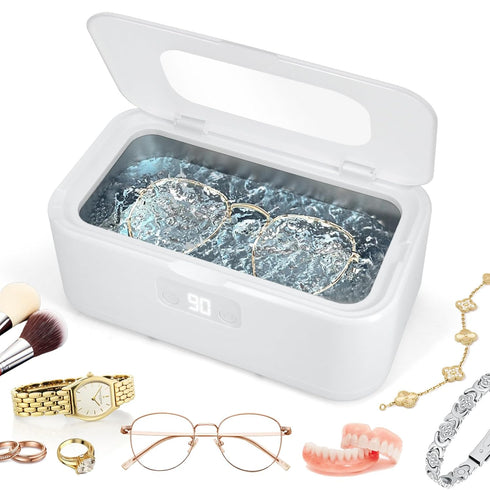 Ultrasonic Jewelry Cleaner 49kHz 40W Professional Sonic Cleaner, 27oz 304 Stainless Steel