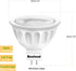 10Pack MR16 LED Light Bulbs, AC/DC12 Volt LED Spotlight Bulb, Gu5.3 Bi-Pin Base, 5 Watt(50 Watt Equivalent), Non Dimmable, 3000 Kelvin Warm White, 40 Degree Narrow Beam Angle by Boxlood by Boxlood