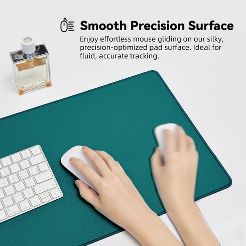 Waterproof Large Gaming Mouse Pad, Durable Stitched Edges, Non-Slip Rubber Base, Green 31.5"x11.8"x0.12"