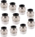 Push to Connect Tube Fitting, Male Straight - 5/16" Tube OD x 3/8" NPT Thread, Pack of 10