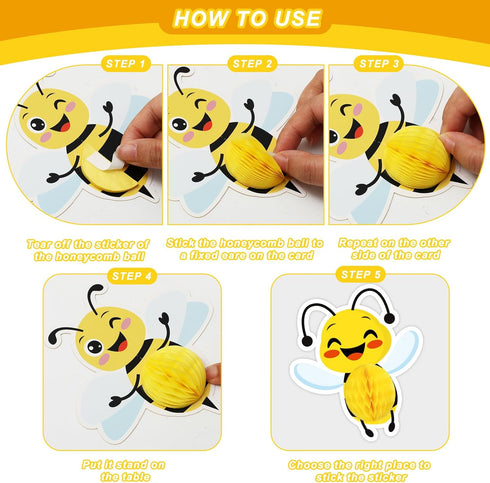 JarThenaAMCS Bee Bulletin Board Decoration Set – A Good Reader Letter Cut-Outs, Yellow Summer Bee Theme with Glue Points