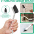 Set Cleaning Brush for Household V Shape Grout Brush, Multi-Purpose Household Cleaning Tools for Kitchen, Bathroom
