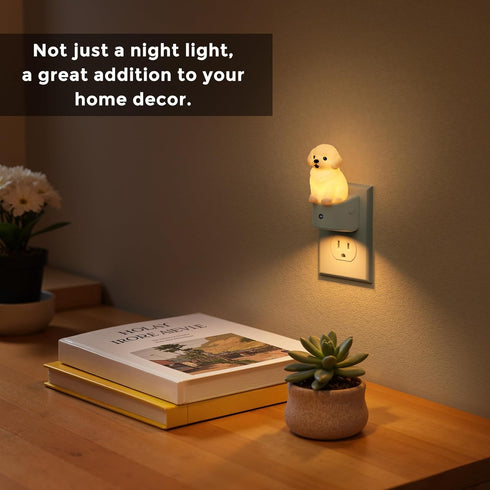 Kids,3D 3000K,Dog L LOHAS LED Night Light for Cute Puppy Night Lights,Golden Retriever with Dusk to Dawn Sensor