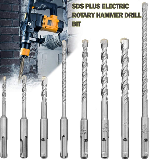 SDS Plus Hammer Drill Bit 3Pcs 1/4 in. x 6 in. for Masonry Concrete Rock