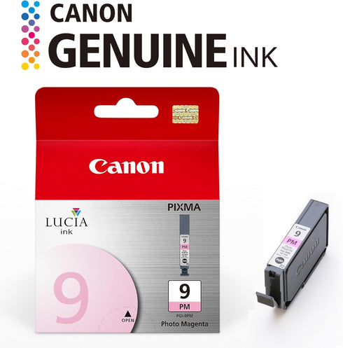 Canon PGI-9 Genuine Photo Magenta Ink Tank, Compatible with Pro9500 Printers