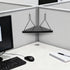 APUDWN 11.8 Inch Planter(Black2 Fabric Wall Cubicle Corner Shelf with Hooks Wooden Triangular Cubicle Corner Shelf
