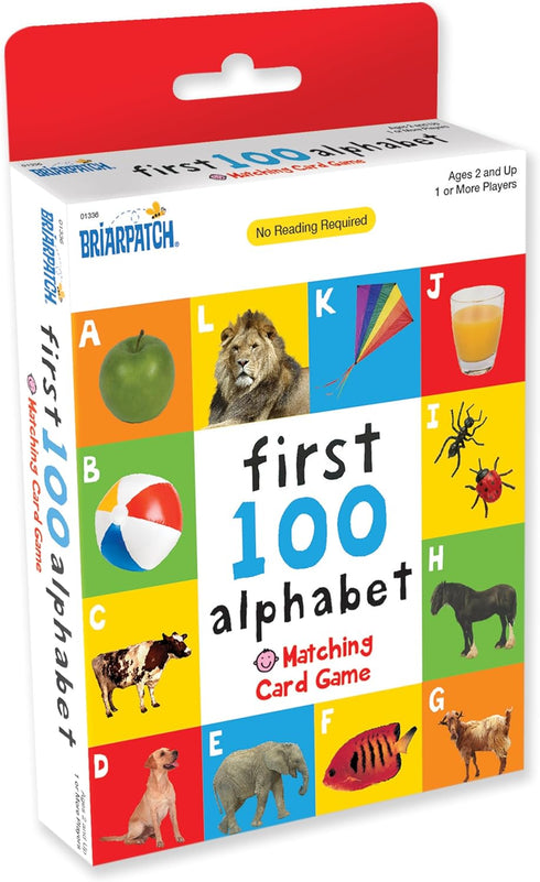 Briarpatch First 100 Alphabet Matching Card Game - Educational Fun for Ages 2+