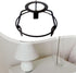 Generic Lamp Shade Frame for Pendant/Table Lamp Metal Lampshade Making Lighting Accessory Sturdy Round for Crafts Black