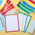 Henoyso 116 Sheets Science Fair Board Supplies with 20 Printable Presentation Subtitles and 80 Scalloped Bulletin