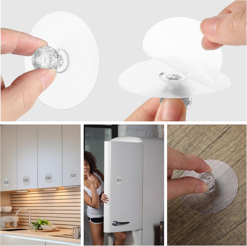 4 Pcs Self Adhesive Cabinet Drawer Pull Knobs, Clear Acrylic Crystal Diamond Shaped Pulls for Furniture