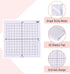 Mr. Pen- Graph Paper Sticky Notes, 6 Pads, 3x3 Inch, Math Graph Paper, Grid Sticky Notes