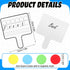 Seajan 9 Pcs Magnetic Paddle Set, Education Dry Erase Double Side Handheld Answer Board with Magnetic Counters for Kids