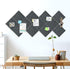 Large Cork Board Tiles, 12 Pack 47" x 35" Self Adhesive Bulletin Board for Office, School & Home - Grey with 120