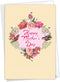 The Best Card Company Beautiful Card for Mother's Day, Loving Heartfelt Card for Moms, Birds and Blossoms