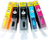 PGI-250XL CLI-251XL Full Refillable Ink Cartridge for Pixma Printers, 5PK for MG5420 IP7220 MX722 MX922 MG5520