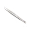 Stainless Steel Serrated Lab Forceps with Straight, Medium-Pointed Tips - 4.75in Length