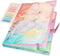 Ddaowanx Expanding File Folder, A4 Size Accordion Plastic Organizer, 5 Pocket Folders for School Office, Purple Marble