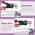 Swpeet 262Pcs 4 in 1 Snap Ring Pliers, 6 Sizes 4mm to 30mm, Alloy Steel External Retaining Rings Internal Circlip Kit