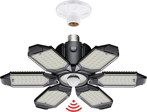 Motion Sensor Garage Light, 20000LM 200W Garage Lights Ceiling Led Motion Activated,Motion