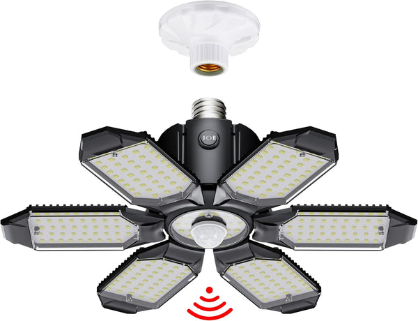 Motion Sensor Garage Light, 20000LM 200W Garage Lights Ceiling Led Motion Activated,Motion