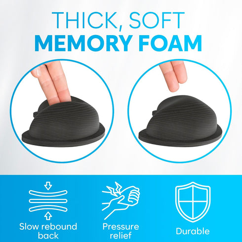 Set KLIM Mouse & Keyboard Wrist Rest - Silky Gel Memory Foam - Ergonomic Wrist Rest for Computer Keyboard, Wrist Pad