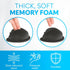 Set KLIM Mouse & Keyboard Wrist Rest - Silky Gel Memory Foam - Ergonomic Wrist Rest for Computer Keyboard, Wrist Pad