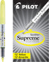 Pilot Spotliter Supreme Fluorescent Highlighters, Chisel Tip, Yellow, 12-Pack