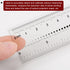 Film Flexible Ruler 6 Inch - 0.1mm Scale PET Plastic Covered Thickened Folding Straight Ruler Measuring Tool