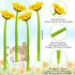 Sunflower Pens Faux Flowers Ballpoint Pens Creative Sunflower Gel Ink Pen 0.5 mm Flower Writing Pen for School Office Home, Kid Teacher Student Present, Party Favor Decor (24 Pieces) by Outus