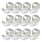 Transparent Tape with Dispenser, Clear Tape Rolls Refill for Office, Home, School, 3x4" x 1000inches, 12 Rolls