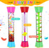 Cucue 3 Pack Sensory Fidget Tubes - Calming Toys for Kids- Sensory Tube with Glitter Bottle, Gravity Spinner, Bubble