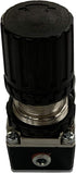 MINI PRESSURE REGULATOR FOR COMPRESSED AIR SYSTEMS, 1/4" NPT PORTS, ADJUSTABLE 7 TO 140 PSI