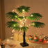 Setups Artificial Palms Tree with LED Light Decorative Table Lamp Decoration for Outdoor Indoor Party Backyard Deck