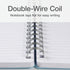 Oxford Poly Spiral Notebooks, 4 Pack, Small 5.7 x 8.5 Book, Thick Poly Cover, White Paper, College Rule, 80 Sheets/160