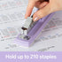 Deli Stapler, 2 Pack, Desktop Stapler, 25 Sheet Capacity, Includes 2000 Staples and 2 Staple Removers, Purple