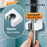 6 Pack funest Mop and Broom Holder Wall Mount, No Drill Needed Self Adhesive, Non-Slip Mop Grippers for Tile Walls
