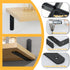 Support,10x6x1.2 Inch Upgraded(Pack 4) Alise Floating Shelf Brackets,Black Bracket for Shelves Heavy Duty L Wall