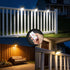 BlueYu 800LM 3 3 (2 Pack) Clip On Solar Motion Lights Outdoor, Brightness, Modes & Color Temperatures, USB Charging