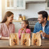 Yuanan 150PCS Window,14" 8.3" 3.5" 30 Bakery Bags with X X Cookie Bags Bread for Homemade Bread, Sourdough Breads Paper
