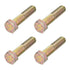 Hex Bolts (5/8-18x3") 4Pcs, Carbon Steel Zinc Plated Partial Threaded Hex Head Screw Bolt