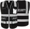 Security Vest for Security Guard 9 Pockets, Meets ANSI