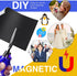 JINGZHAN 8.5" 11" 12 5 Printable Magnetic Paper Non-Adhesive, x Mil for Inkjet Printer & DIY Crafts, Sheets