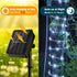 39FT 100LEDs,IP65 LairtPOW Solar Rope Lights Waterproof Outdoor String Light, Palm Tree Lights for Party Garden Yard