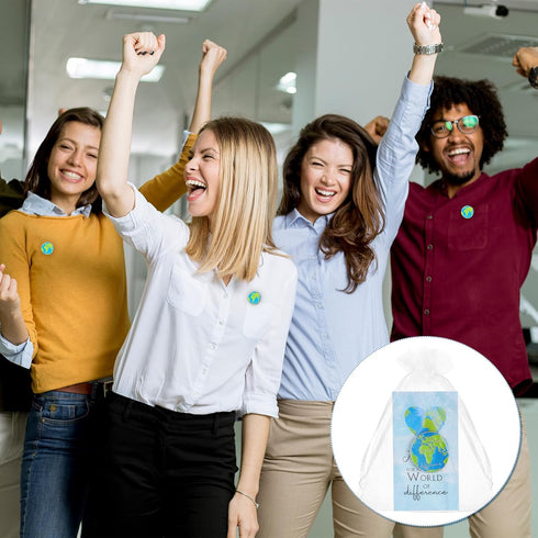 Inspirational Earth Appreciation Award Pins for Coworkers