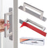 Self-Stick Adhesive Cabinet Handles - 6" Stainless Steel No-Drilling Handles for Cabinet Door, Window, Drawer &